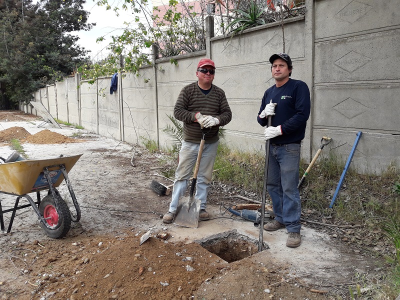 pilares para malla
